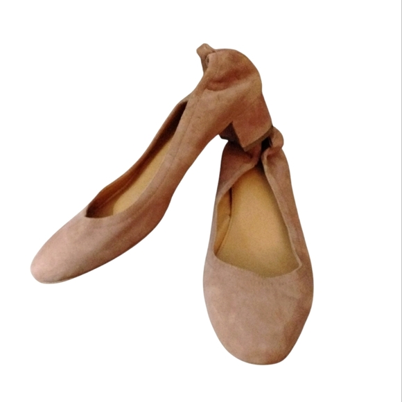 J. Crew Tan Suede Ballet Flat Block Heel Loafers Women's Size 6 - Picture 10 of 10
